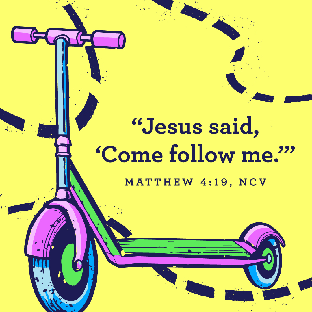 Jesus said 'Come follow me'